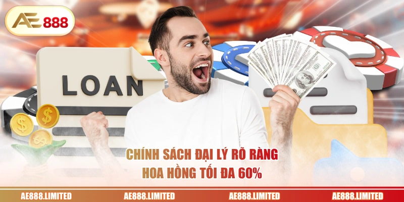 Chính sách đại lý rõ ràng, hoa hồng tối đa 60%